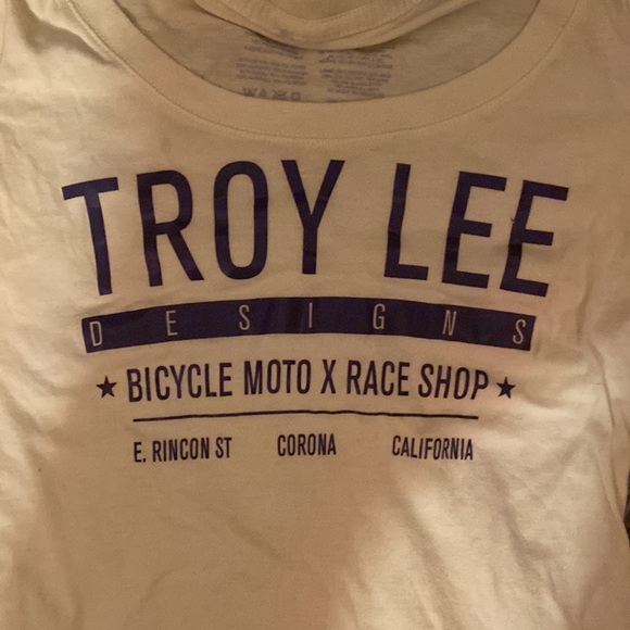 Troy Lee Clean Cut Scoop-Neck Women's T-Shirt in Size Small - Picture 3 of 5